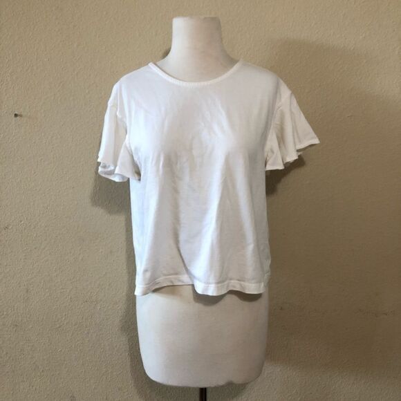 BP Tie Back Flutter Sleeve Tee Size Small - Picture 2 of 8